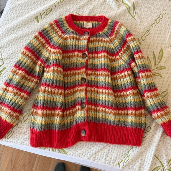 Doen Briar Striped Cardigan - Picture 1 of 5